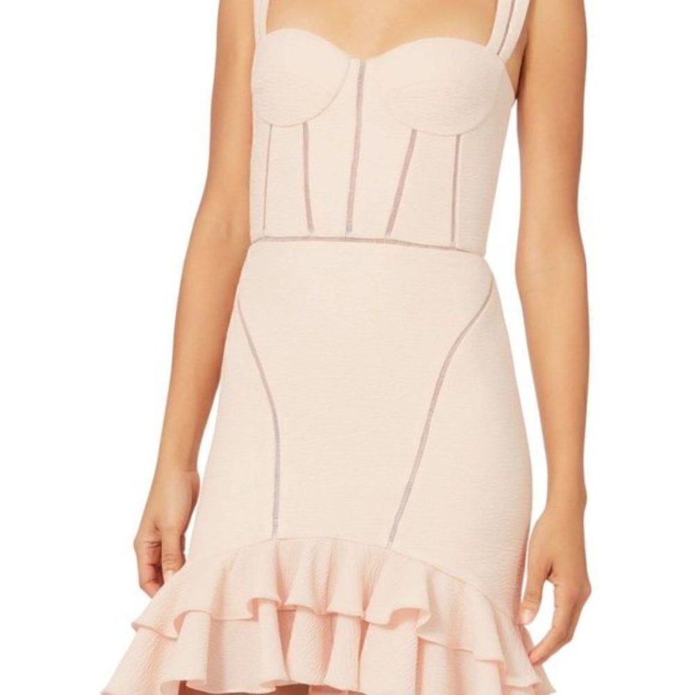 *NWT* JONATHAN SIMKHAI Seersucker Bustier Mini Dress